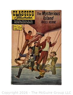 Comic Book: Classics Illustrated The Mysterious Island, No. 34. Gilberton Company Inc., June 1966.