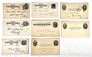 Eight (8) Bank Postcards