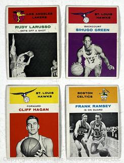 Four (4) 1961-62 Basketball Trading Cards Including Frank Ramsey