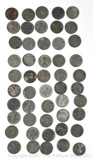 Fifty (50) 1943 Steel Pennies