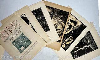 Folio of Reprints from Orlando Furioso by Ludovico Ariosto