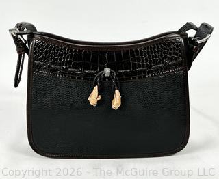 Brighton Emma Braided Bow Leather Shoulder Handbag, New With Tags