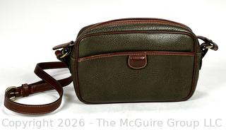 Dooney & Bourke Green Pebbled All Weather Leather Two Tone Handbag, New Without Tags.