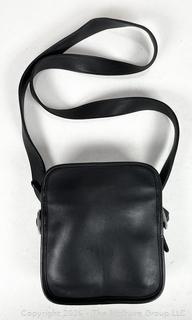Coach Black Classic Leather Crossbody Handbag, New Without Tags