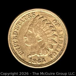 1864 One Cent Coin