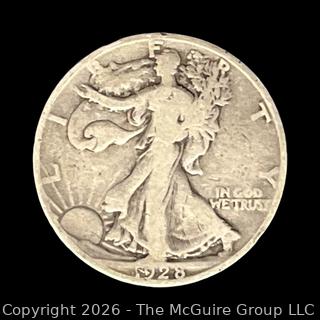 1928 Walking Liberty Half-Dollar Silver Coin