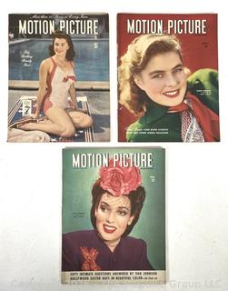 Three (3) Motion Picture Magazines, 1945