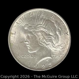 1923 Silver Peace Dollar Coin