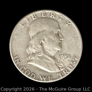 1951 Franklin Silver Half-Dollar