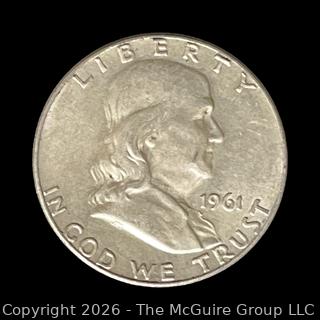 1961 Franklin Silver Half-Dollar