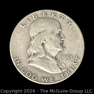 1951 Franklin Silver Half-Dollar