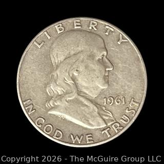 1961 Franklin Silver Half-Dollar