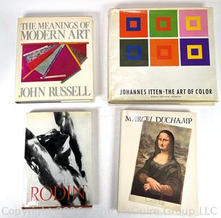 Four (4) Art Books Including Marcel Duchamp, Rodin, Johannes Itten and Meaing of Modern Art