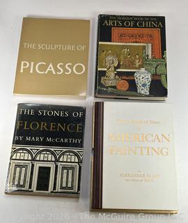 Four (4) Art Books Including Picasso, American Painting, Stone of Florence and Arts of China