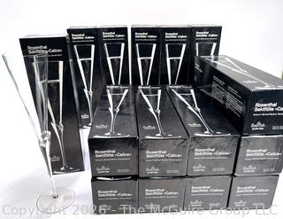 Fifteen (15) Rosenthal Michael Boehm Design Calice Toasting Champagne Flute in Boxes