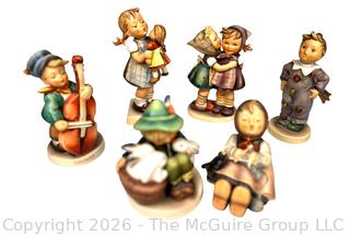 Six (6) Porcelain Hummel Figurines by Goebel Germany