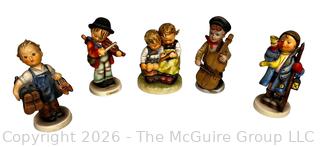 Five (5) Porcelain Hummel Figurines by Goebel Germany