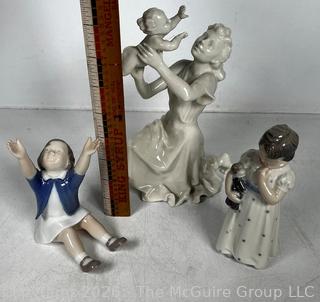 Three (3) Porcelain Figurines of Children