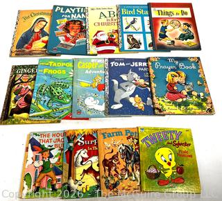 Collection of Children's Books Including Little Golden Books