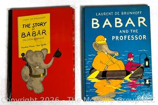 Two (2) Babar by Laurent De Brunhoff Books.  