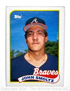 1989 John Smoltz Topps Baseball Card. Braves