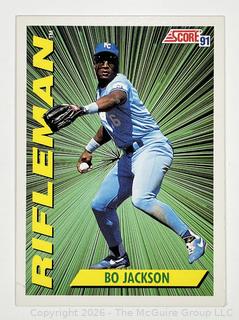 1991 Bo Jackson Score Baseball Card. Royals