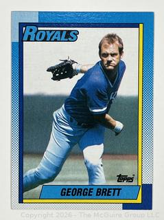 1990 George Brett Topps Baseball Card. Royals
