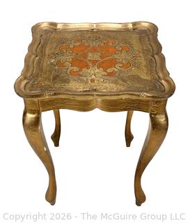 Florentine Wood Side Table.