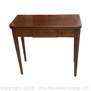 George III Gateleg Inlaid Tea Table