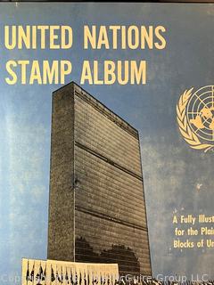 United Nations Plate Block Stamp Album (68 album pages photographed in the gallery)