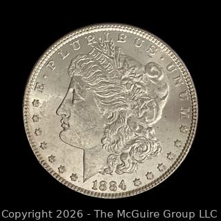 1884 Morgan Silver Dollar Coin