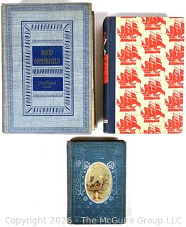 Three (3) Books Including Treasure Island Gulliver's' Travels and David Copperfield