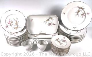 Set of Chalfonte Bavaria Germany Enchanted Evening Porcelain China Dinnerware