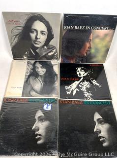 Six (6) Joan Baez Vinyl LP Record Albums