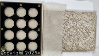 Capital Plastics Black Acrylic Peace Dollar Coin Holder New in Box
