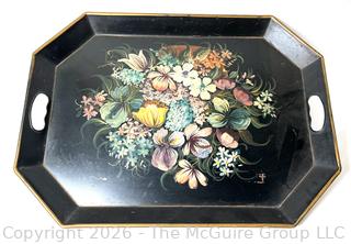 Tole Painted Metal Serving Tray. 16 x 22"