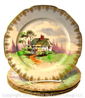 Four (4) Adobe Ware Plates by Syracuse China