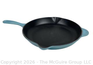 Le Creuset Signature Coastal Blue Cast Iron Enamel Skillet