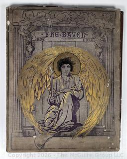 Over-Sized 1884 Edition of The Raven by Edgar Allen Poe with Engravings by Gustave Doré Book