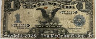 1899 One Dollar Silver Certificate Black Eagle Banknote ????
