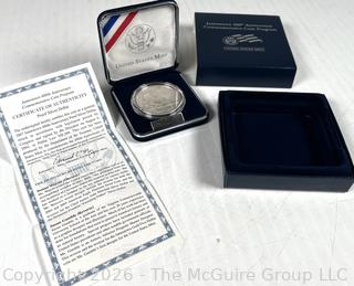 Jamestown 400th Anniversary Commemorative Silver Proof Dollar Coin