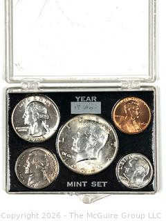 1964 Uncirculated US Mint Set with Three (3) Silver Coins
