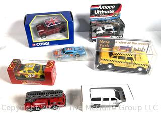 Collection of Die Cast Toy Cars in Packaging