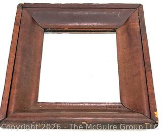 Wall Mirror in Wide Wood Veneer Frame