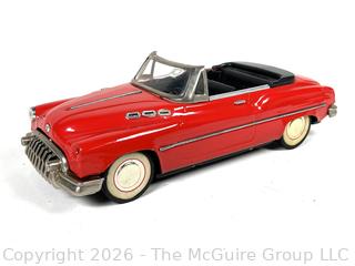Red Buick Standard Open Convertible Tin Friction Toy