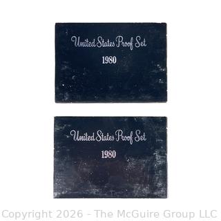 Two (2) 1980 United States Proof Coin Sets 