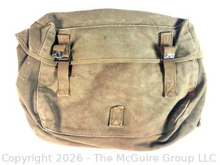 WWII USMC Officers Musette Canvas Bag 