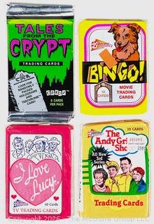 Four (4) Unopened Packs of Trading Cards