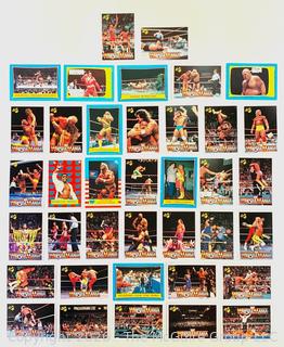 Wrestling related trading cards, multiple series