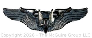 Sterling Silver WW2 US Army Air Force Sterling Fighter Pilot Gunner Wings 